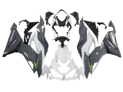 2019-2022 Kawasaki ZX-6R White Gray Fairing Kit