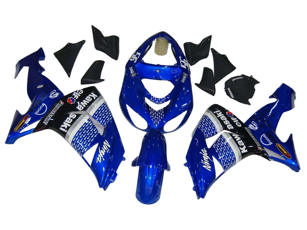 2006-2007 Blue Black Elf Kawasaki ZX10R Fairing Kit