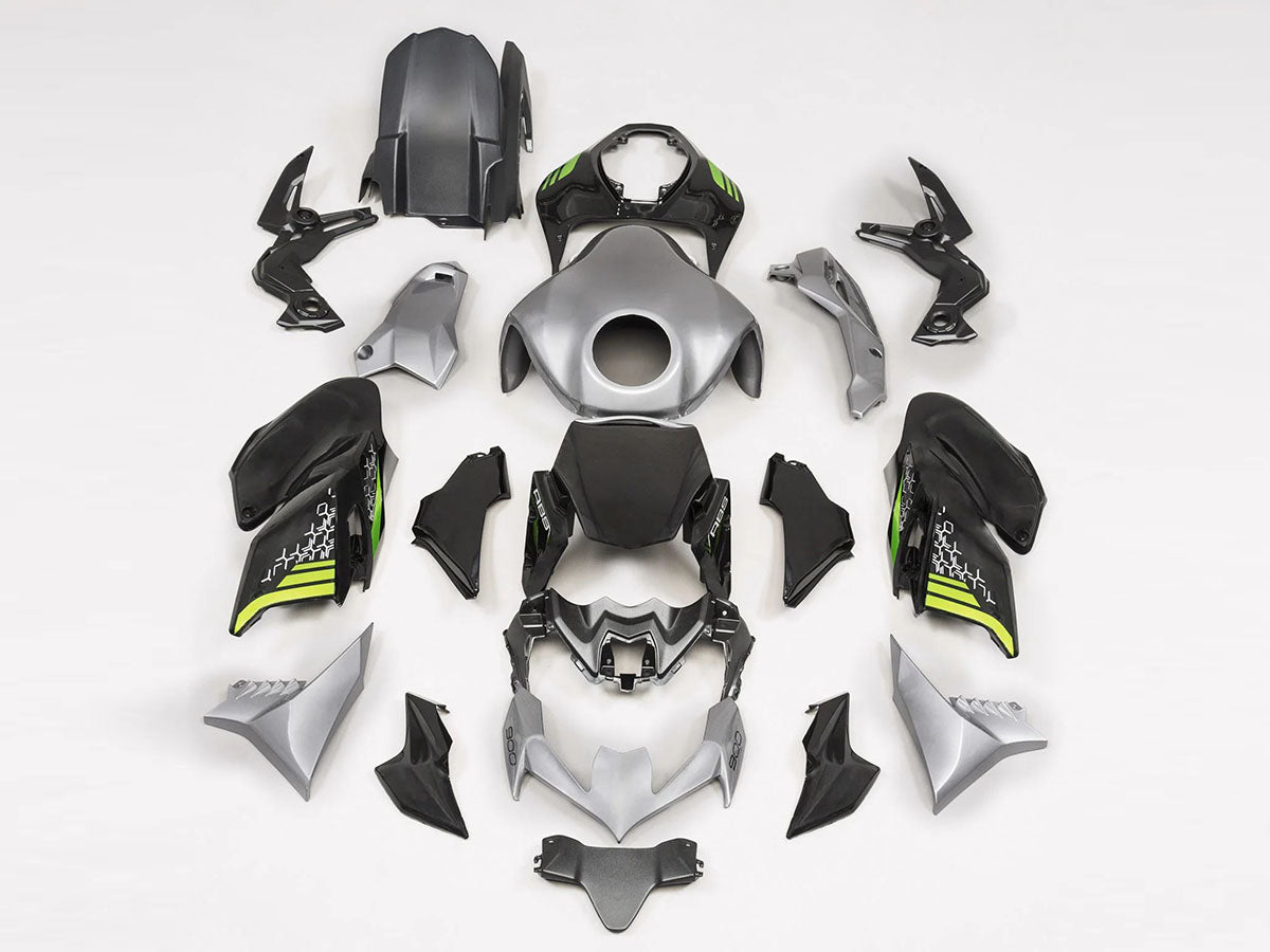 2020-2024 Black Silver Kawasaki Z900 Fairing Kit
