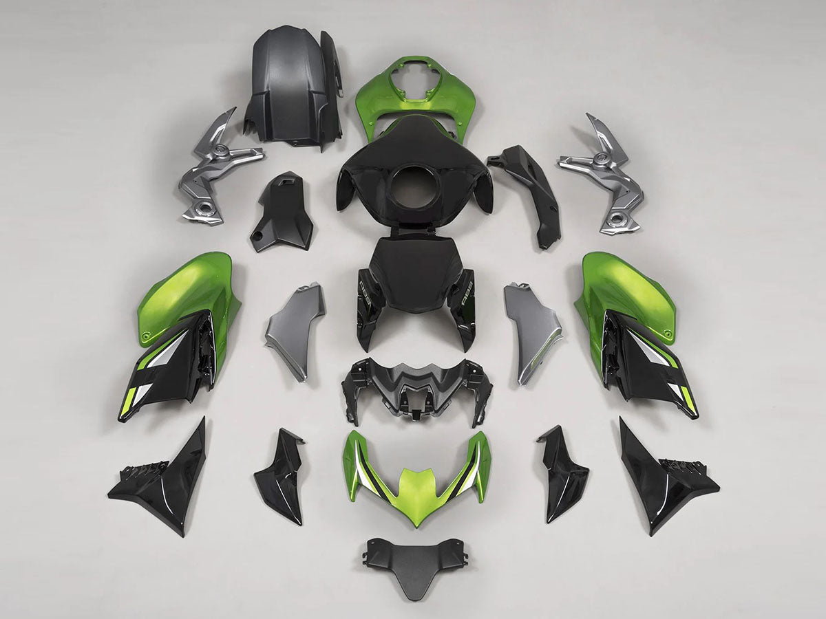 2020-2024 Black Green Kawasaki Z900 Fairing Kit
