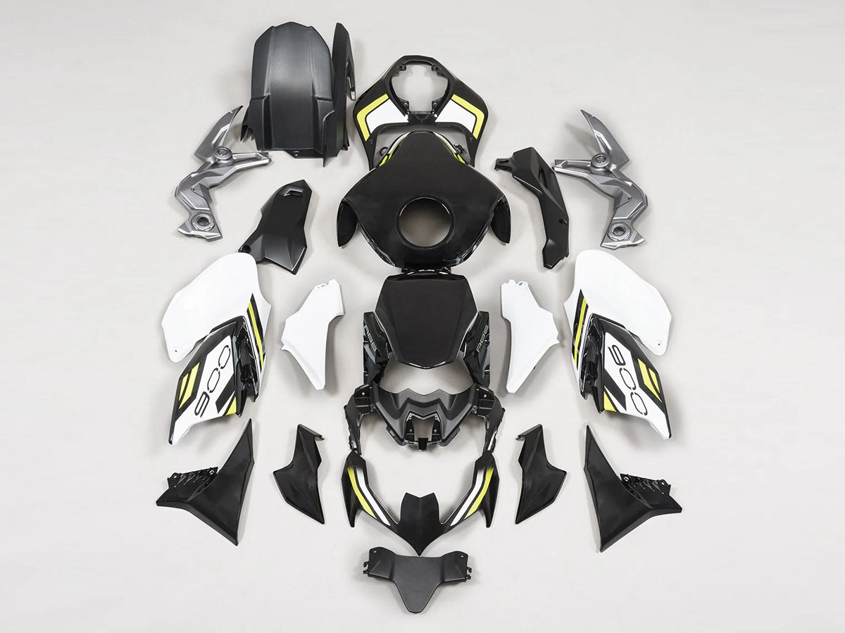 2020-2024 Black White Yellow Kawasaki Z900 Fairing Kit
