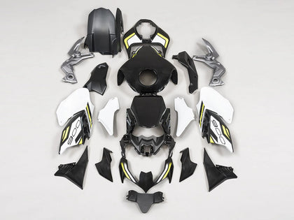 2020-2024 Kawasaki Z900 Black White Yellow Fairing Kit