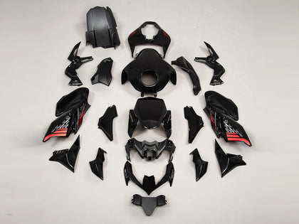 2020-2024 Kawasaki Z900 Black Red Fairing Kit