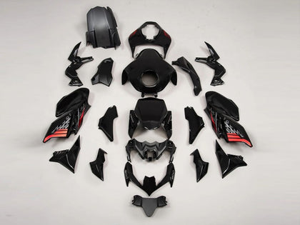2020-2024 Kawasaki Z900 Black Red Fairing Kit