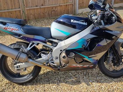 2002-2003 Kawasaki ZX-9R Blue Silver Ninja Fairing Kit