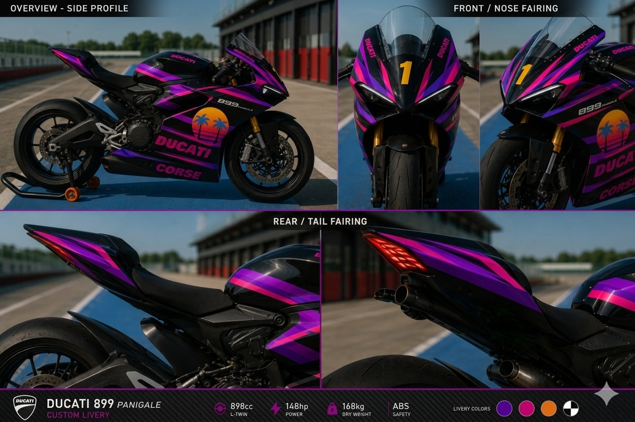 Custom Order: 2011-2014 Ducati Panigale 899 Motorcycle Fairings