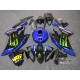 2008-2016 Yamaha YZF-R6 Monster Energy with Tank Cover Fairing Kit