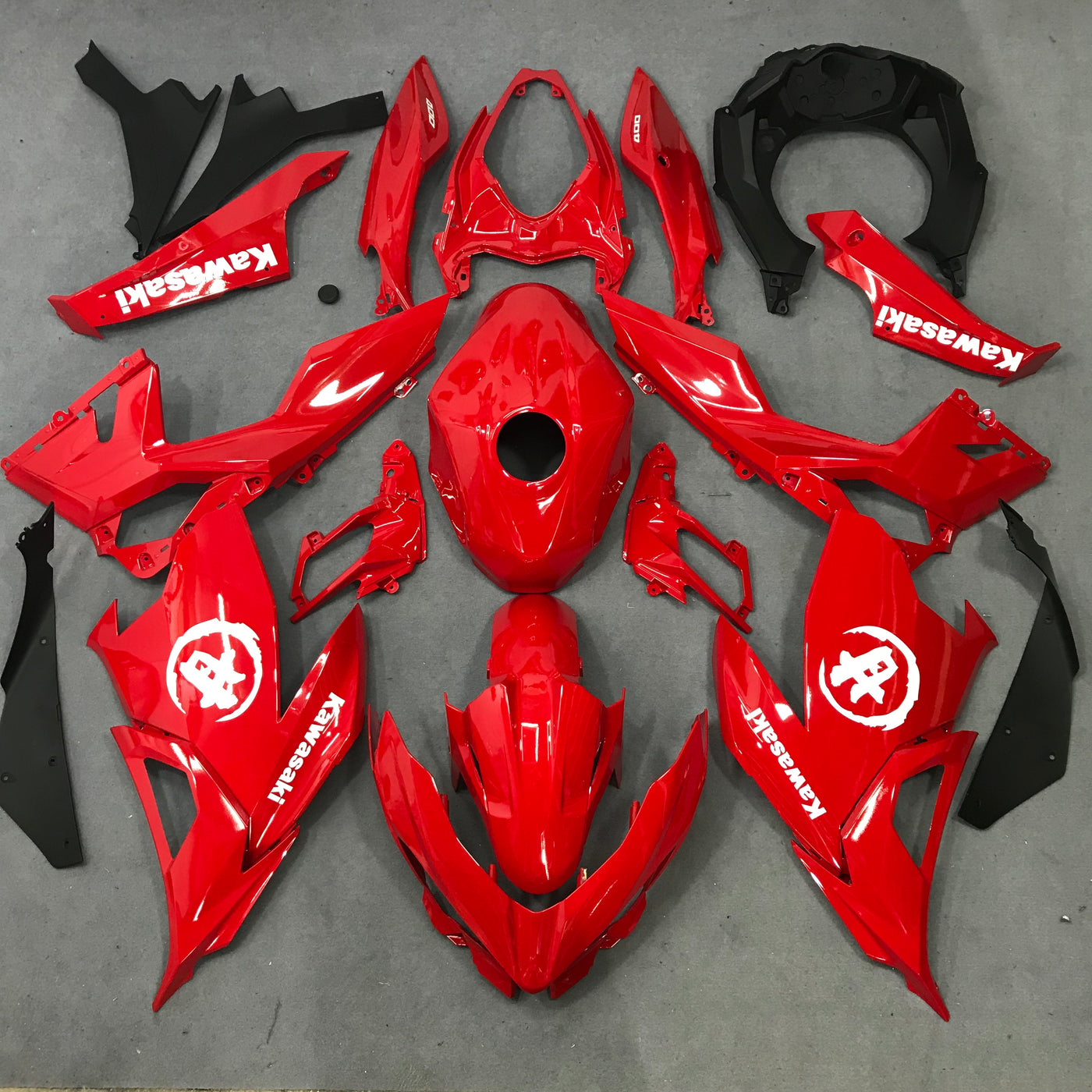 2017-2023 Kawasaki Ninja 400 Red Fairing Kit