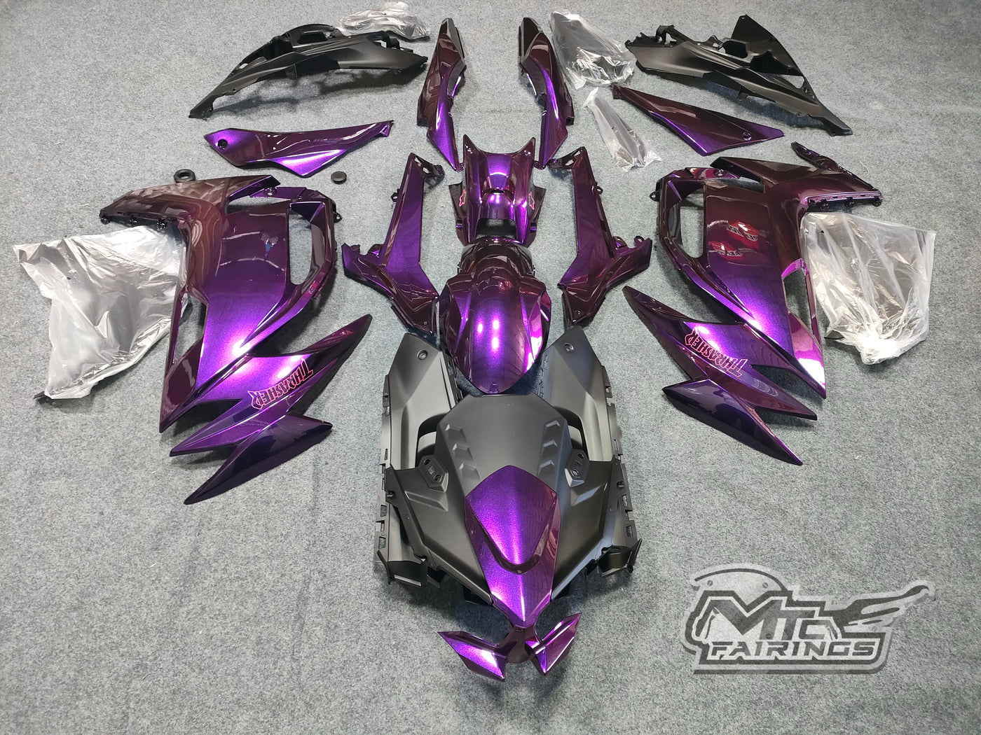 2020-2026 Kawasaki Ninja 650 Chemeleon Purple/red Fairing Kit