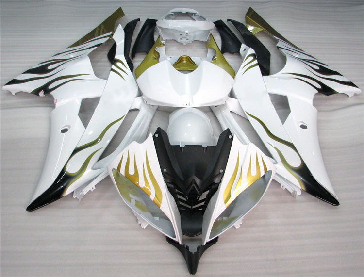 2008-2016 Yamaha YZF-R6 Green Flame Fairing Kit