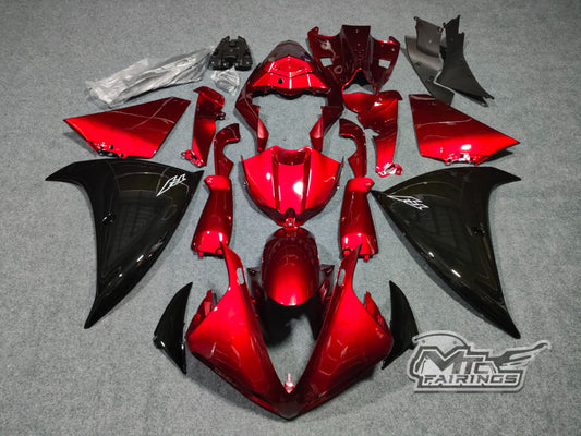 2009-2011 Yamaha YZF-R1 Candy Red/black Fairing Kit