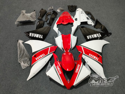 2012-2014 Yamaha YZF-R1 White/red Fairing Kit