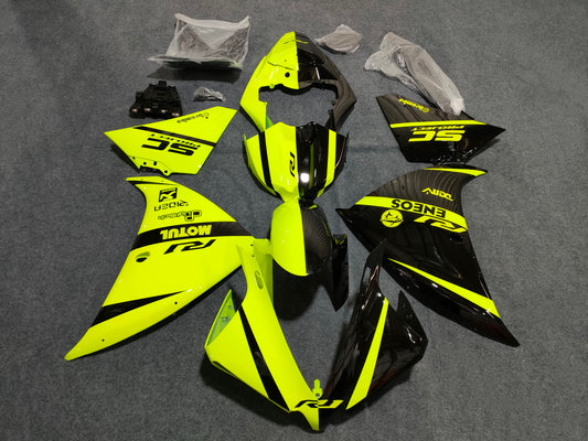 2012-2014 Yamaha YZF-R1 Yellow/black Fairing Kit
