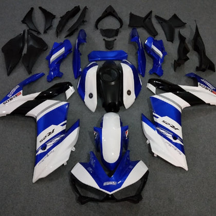 2015-2018 Yamaha YZF-R3 White and Blue R3 Fairing Kit