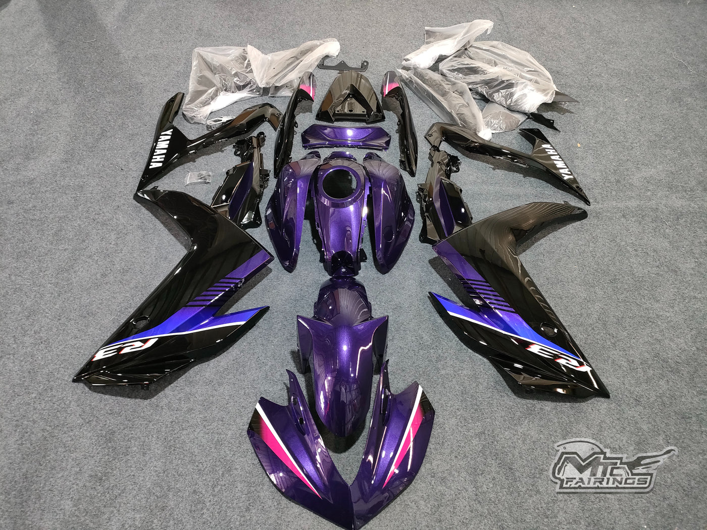 2015-2018 Yamaha YZF-R3 Pearl Purple R3 Fairing Kit