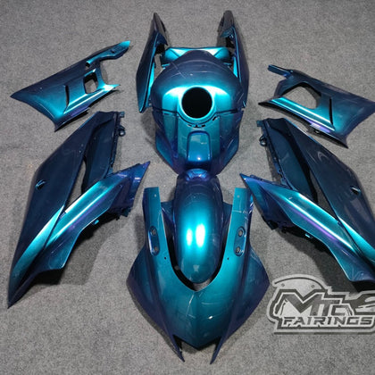 2019-2023 Yamaha YZF-R3 R3 Chameleon Blue/purple White Fairing Kit