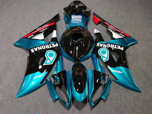 2008-2016 Yamaha YZF-R6 Pearl Blue with Tank Cover Fairing Kit