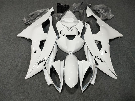 2006-2007 Yamaha YZF-R6 Pure White Fairing Kit