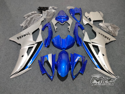 2008-2016 Yamaha YZF-R6 Original Blue/silver Fairing Kit