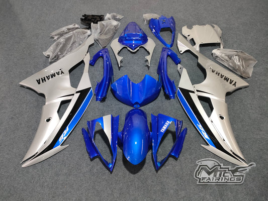 2008-2016 Yamaha YZF-R6 Original Blue/silver Fairing Kit