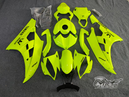 2006-2007 Yamaha YZF-R6 Neon Yellow Fairing Kit