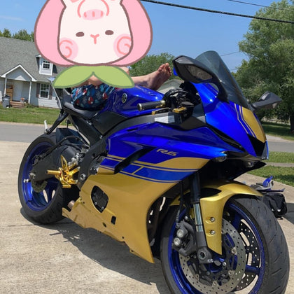 2017-2023 Yamaha YZF-R6 Gold/blue Color Fairing Kit