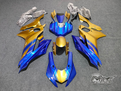 2017-2023 Yamaha YZF-R6 Gold/blue Color Fairing Kit