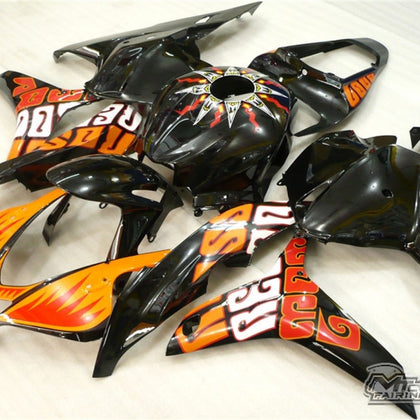 2009-2011 Honda CBR600RR Orange and Black Fairing Kit