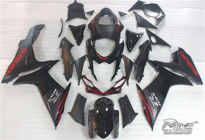 2011-2022 Suzuki GSX-R600 Matte Black 750 Fairing Kit