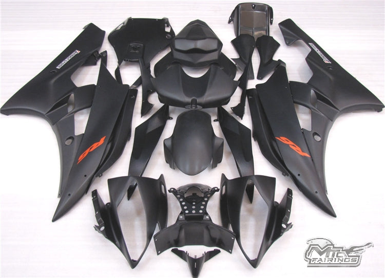 2006-2007 Yamaha YZF-R6 Matte Fairing Kit