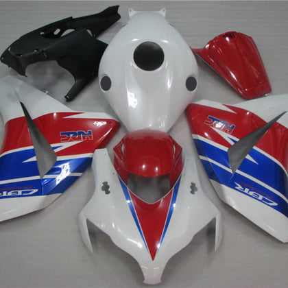 2008-2011 Honda CBR1000RR White and Red HRC Fairing Kit