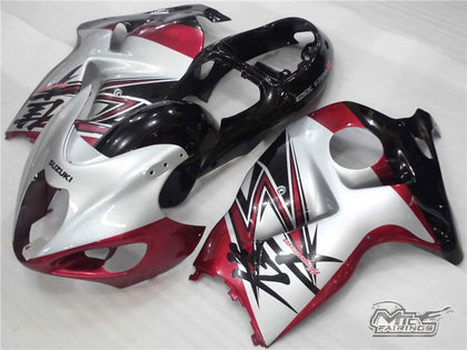 1997-2007 Suzuki Hayabusa GSX1300R Hayabusa Gsxr1300r Red and Silver Fairing Kit