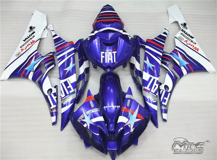 2006-2007 Yamaha YZF-R6 Blue Fairing Kit