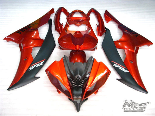 2008-2016 Yamaha YZF-R6 Orange Red Fairing Kit