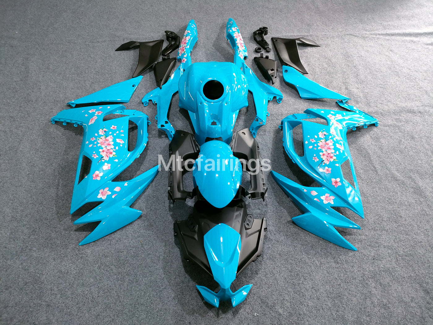 2020-2026 Kawasaki Ninja 650 Baby Blue Fairing Kit