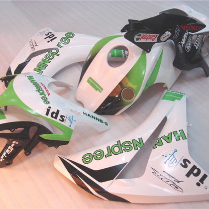 2008-2011 Honda CBR1000RR Green and White HRC Fairing Kit