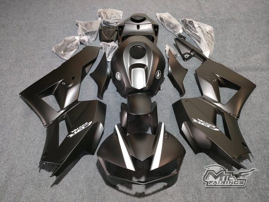 2013-2024 Honda CBR600RR Matte Black/white Decals Fairing Kit