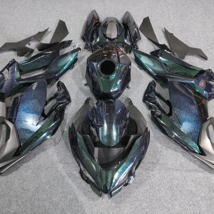 2017-2024 Kawasaki Ninja 400 Chameleon Blue/green Fairing Kit