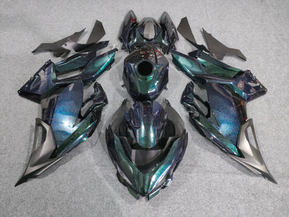 2017-2024 Kawasaki Ninja 400 Chameleon Blue/green Fairing Kit