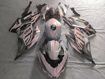 2017-2023 Kawasaki Ninja 400 Chameleon Gray/pink Fairing Kit