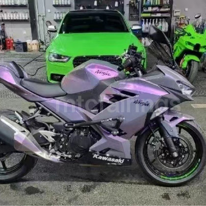 2017-2023 Kawasaki Ninja 400 Chameleon Nardo Gray/purple Fairing Kit