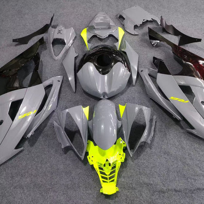2008-2016 Yamaha YZF-R6 Nardo Gray/neon Yellow Fairing Kit