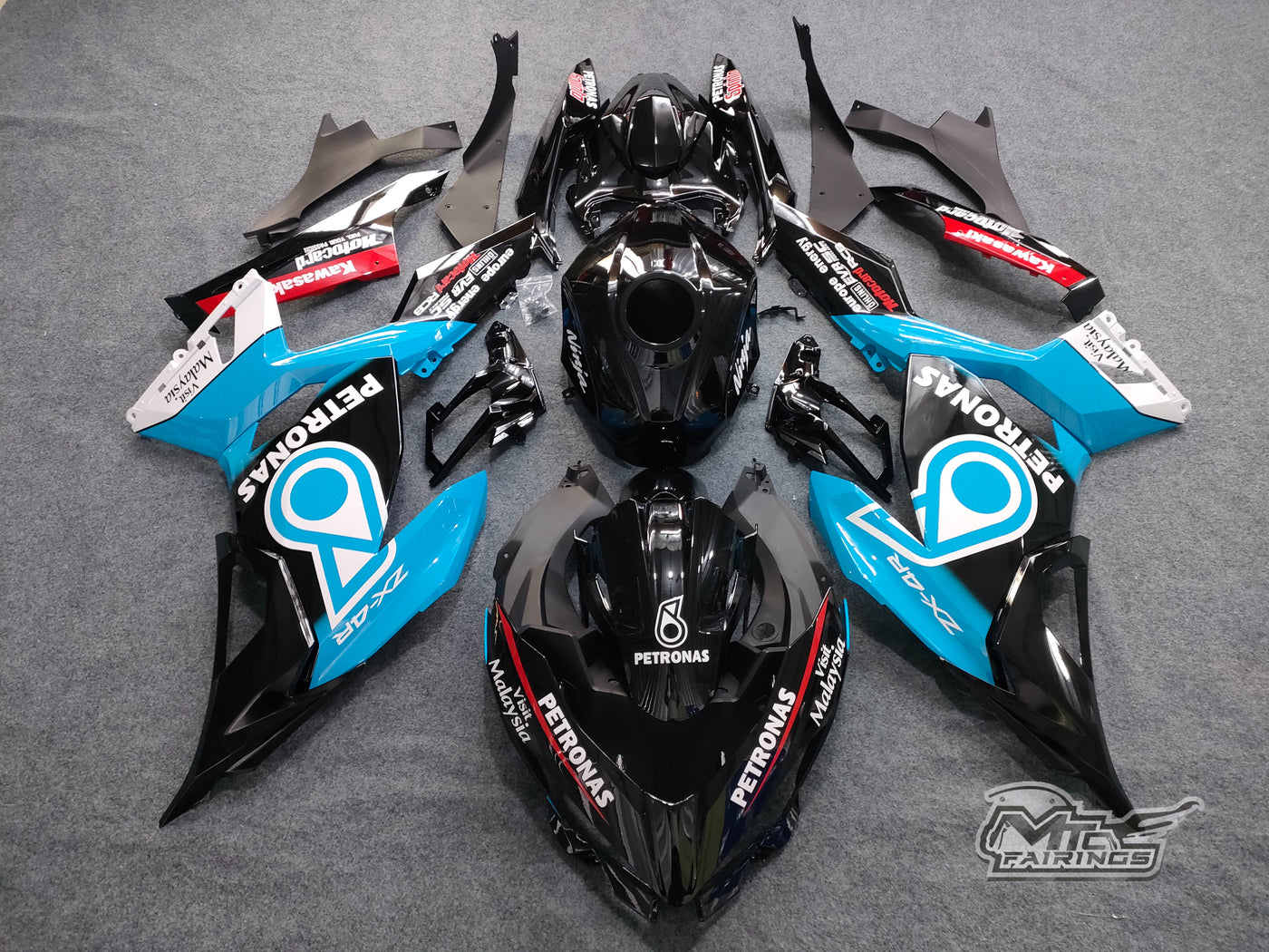 2017-2023 Kawasaki Ninja 400 Petronas Design Fairing Kit