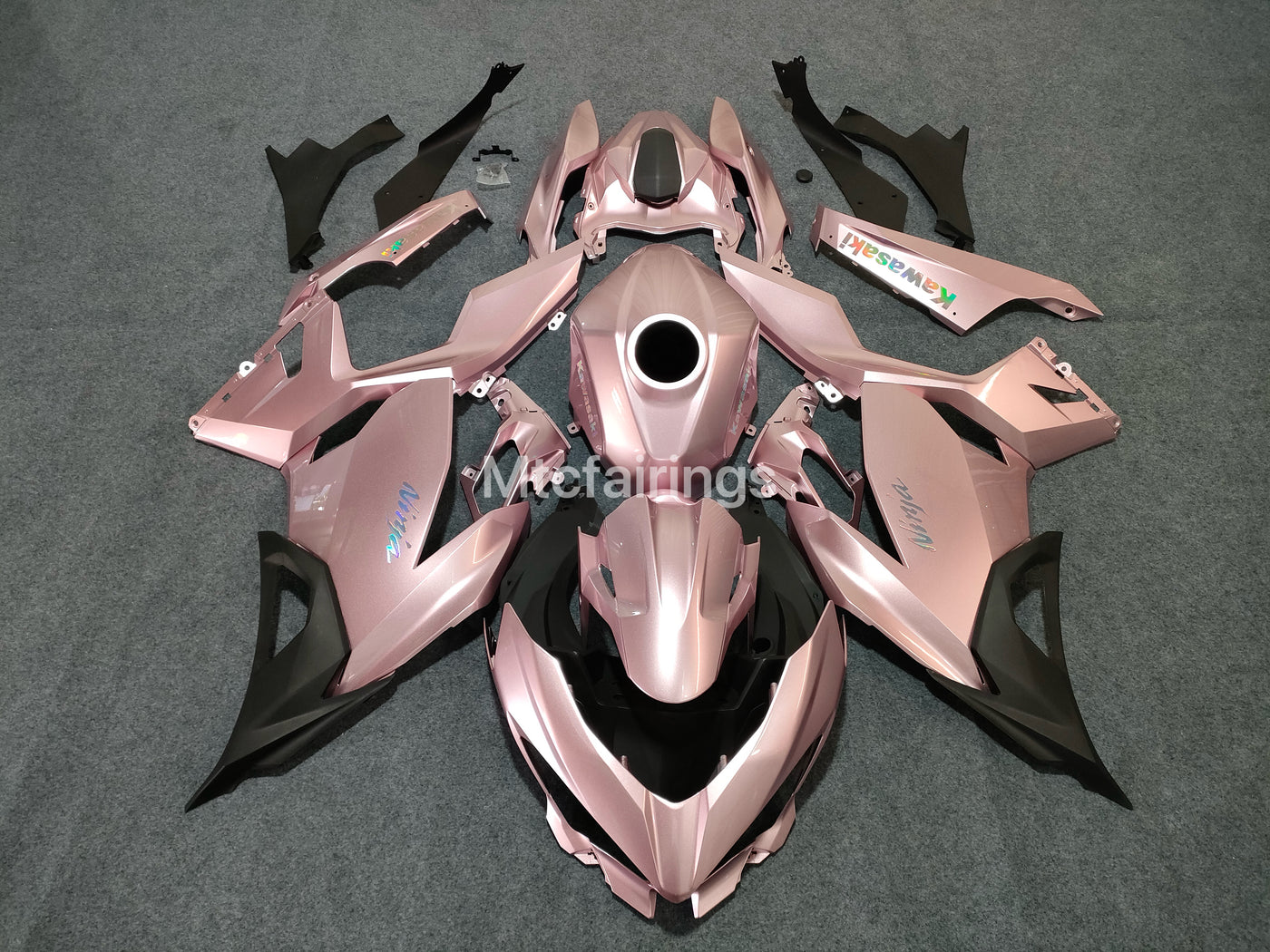 2017-2023 Kawasaki Ninja 400 Rose Gold Fairing Kit
